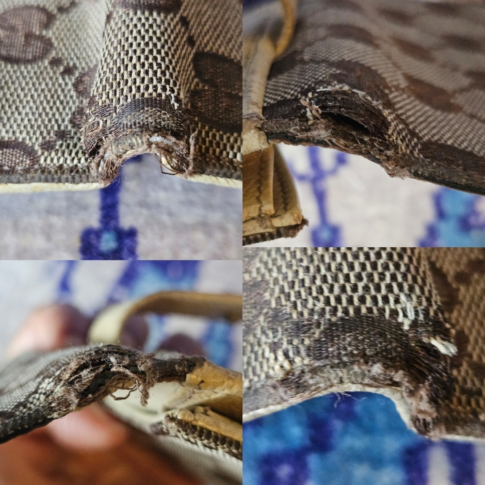 Gucci Monogram Eclipse Wallet Compact Canvas Leat… - image 4